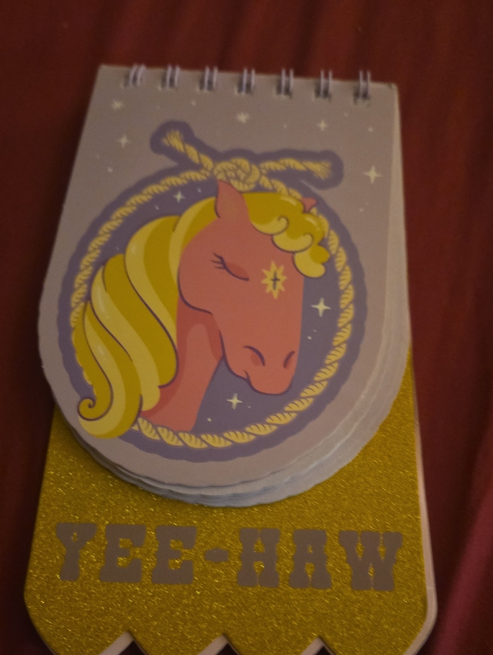 Purple Horse Western Spiral Notepad